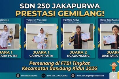Gemilang Prestasi! Siswa-Siswi SDN 250 Jakapurwa Borong Juara di FTBI Kecamatan Bandung Kidul 2026